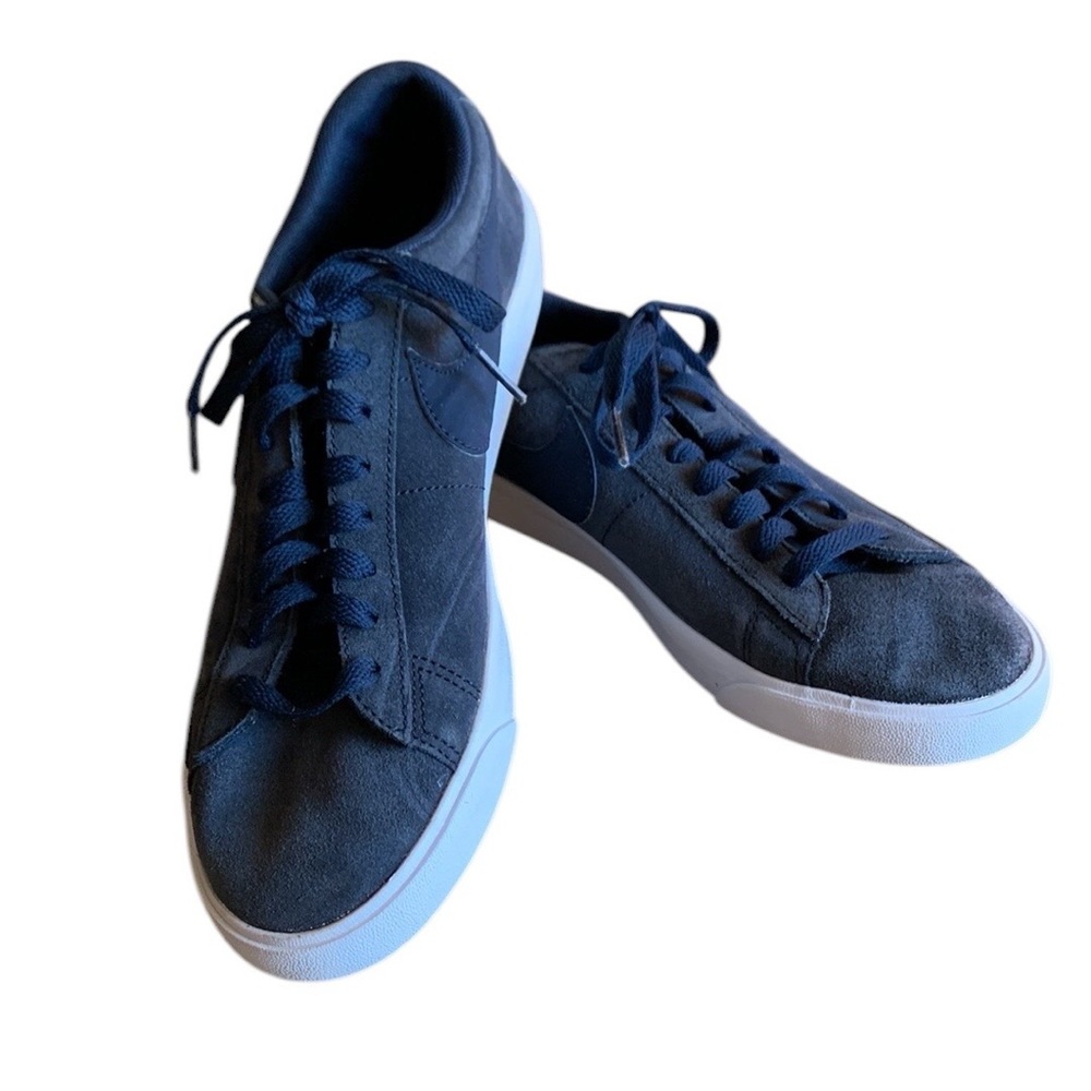 👟 NIKE BLAZER LOW SUEDE OBSIDIAN/OBSIDIAN-SAIL AJ9516-400